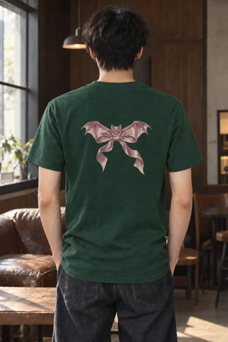 "Velvet Wings" Heavyweight Unisex Crewneck T-shirt