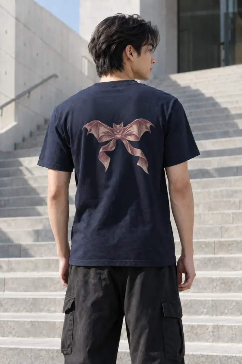 "Velvet Wings" Heavyweight Unisex Crewneck T-shirt | Gildan 5000