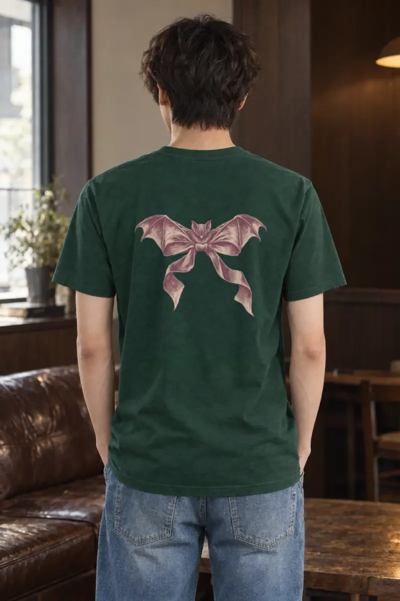 "Velvet Wings" Heavyweight Unisex Crewneck T-shirt | Gildan 5000