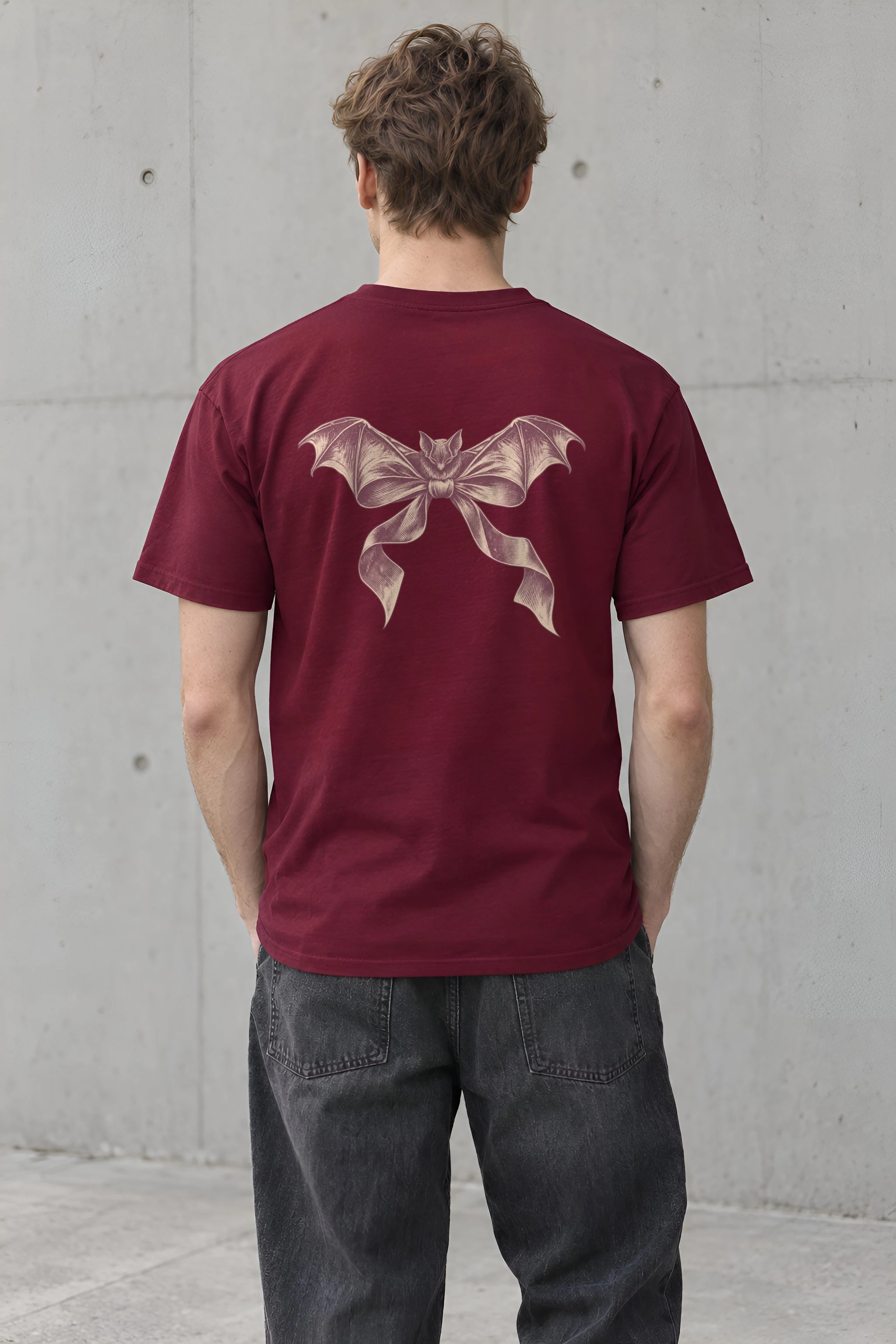 "Velvet Wings" Heavyweight Unisex Crewneck T-shirt
