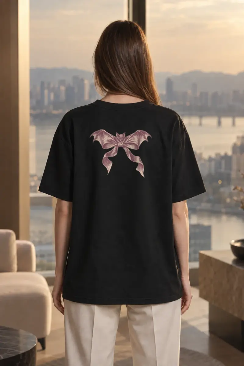 "Velvet Wings" Men's Oversized Heavyweight Crewneck T-Shirt | Shaka Wear SHMHSS