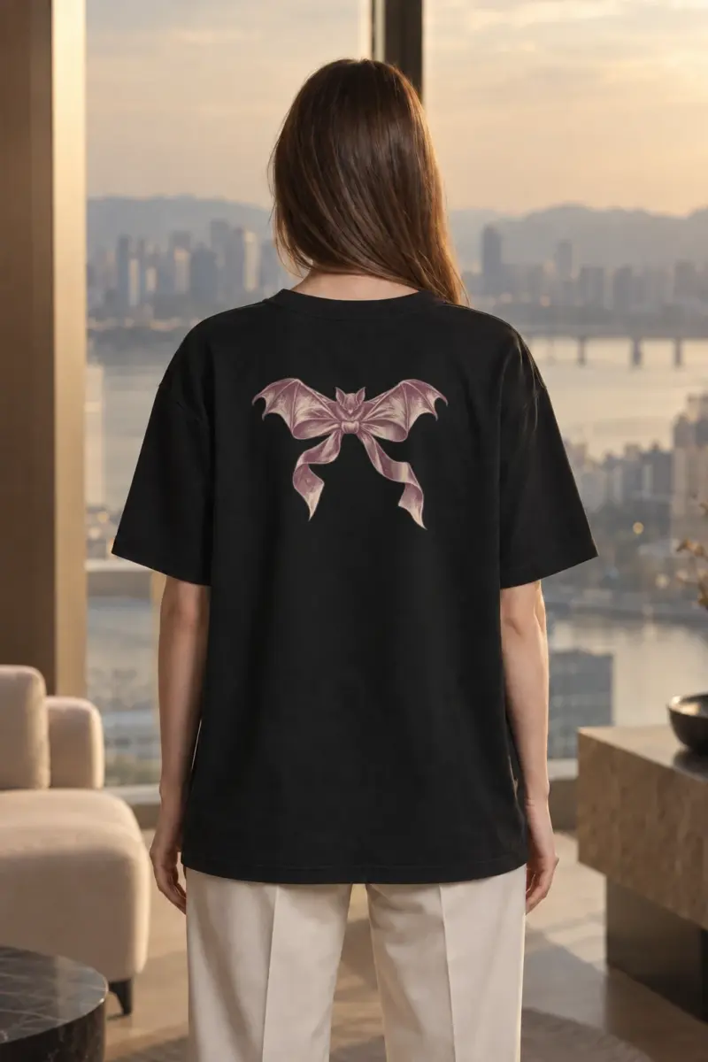 "Velvet Wings" Men's Oversized Heavyweight Crewneck T-Shirt | Shaka Wear SHMHSS
