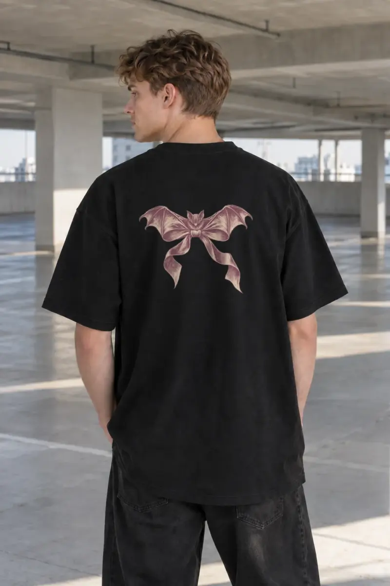 “Velvet Wings” Men’s Oversized Heavyweight Crewneck T-Shirt | Shaka Wear SHMHSS