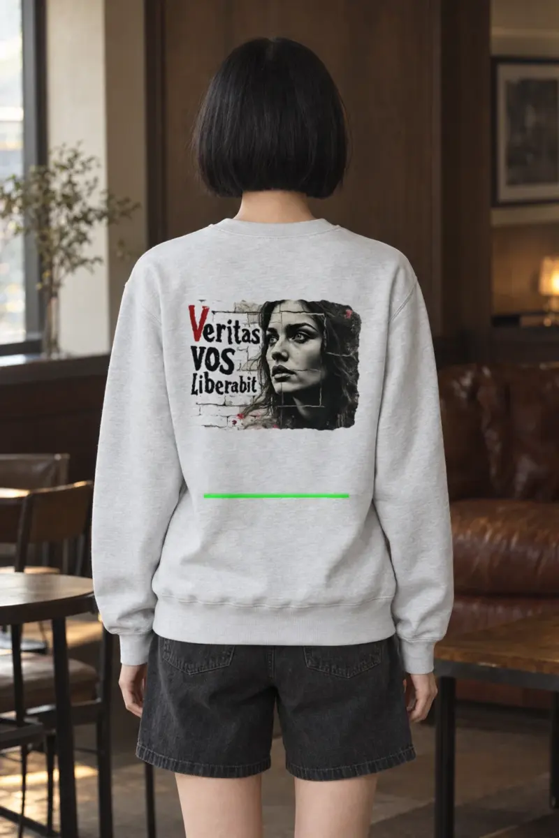 "Veritas Portrait" Heavy Blend Unisex Crewneck Sweatshirt | Gildan 18000