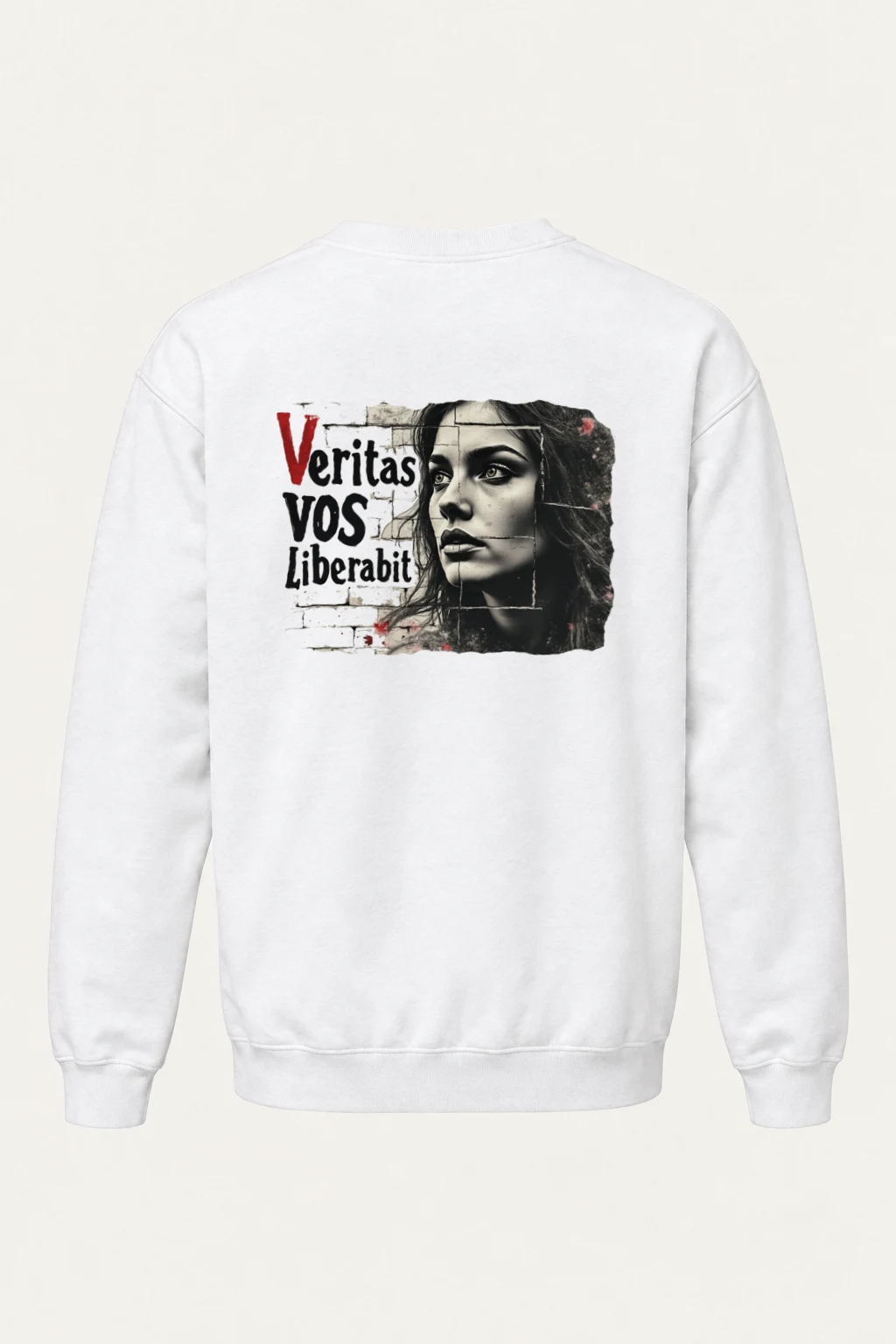 "Veritas Portrait" Heavy Blend Unisex Crewneck Sweatshirt | Gildan 18000