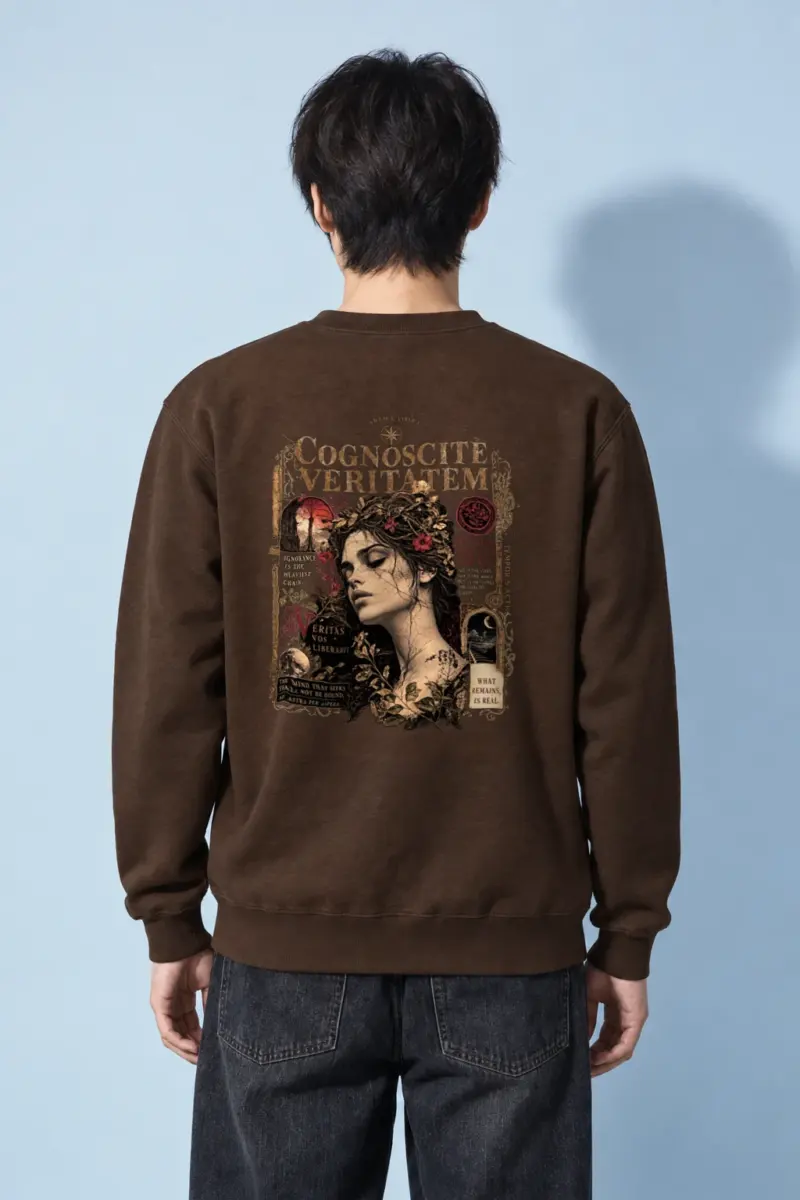 "Veritas Vos Liberabit" Heavy Blend Unisex Crewneck Sweatshirt