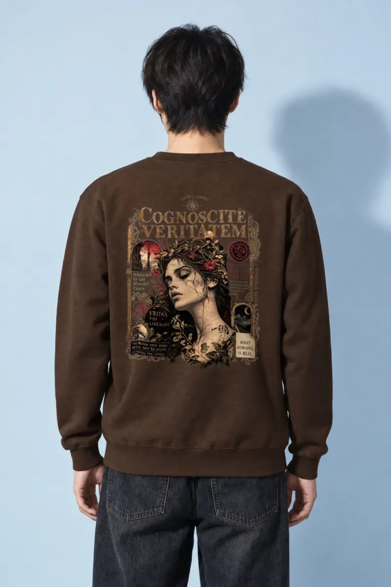 "Veritas Vos Liberabit" Heavy Blend Unisex Crewneck Sweatshirt