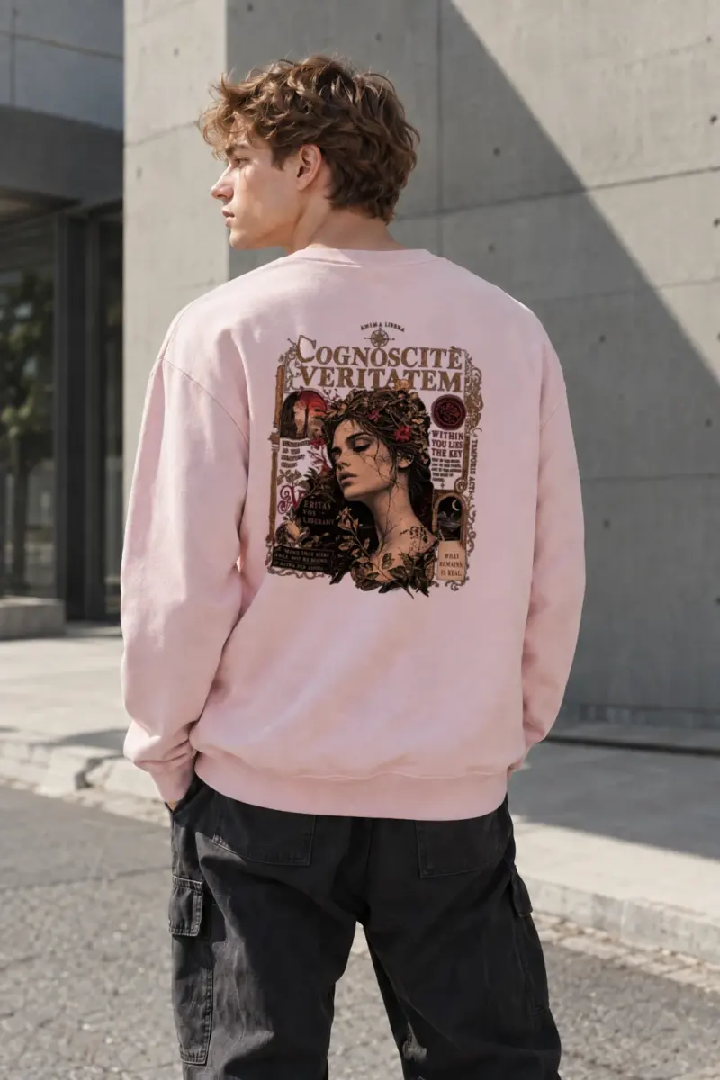 "Veritas Vos Liberabit" Heavy Blend Unisex Crewneck Sweatshirt | Gildan 18000