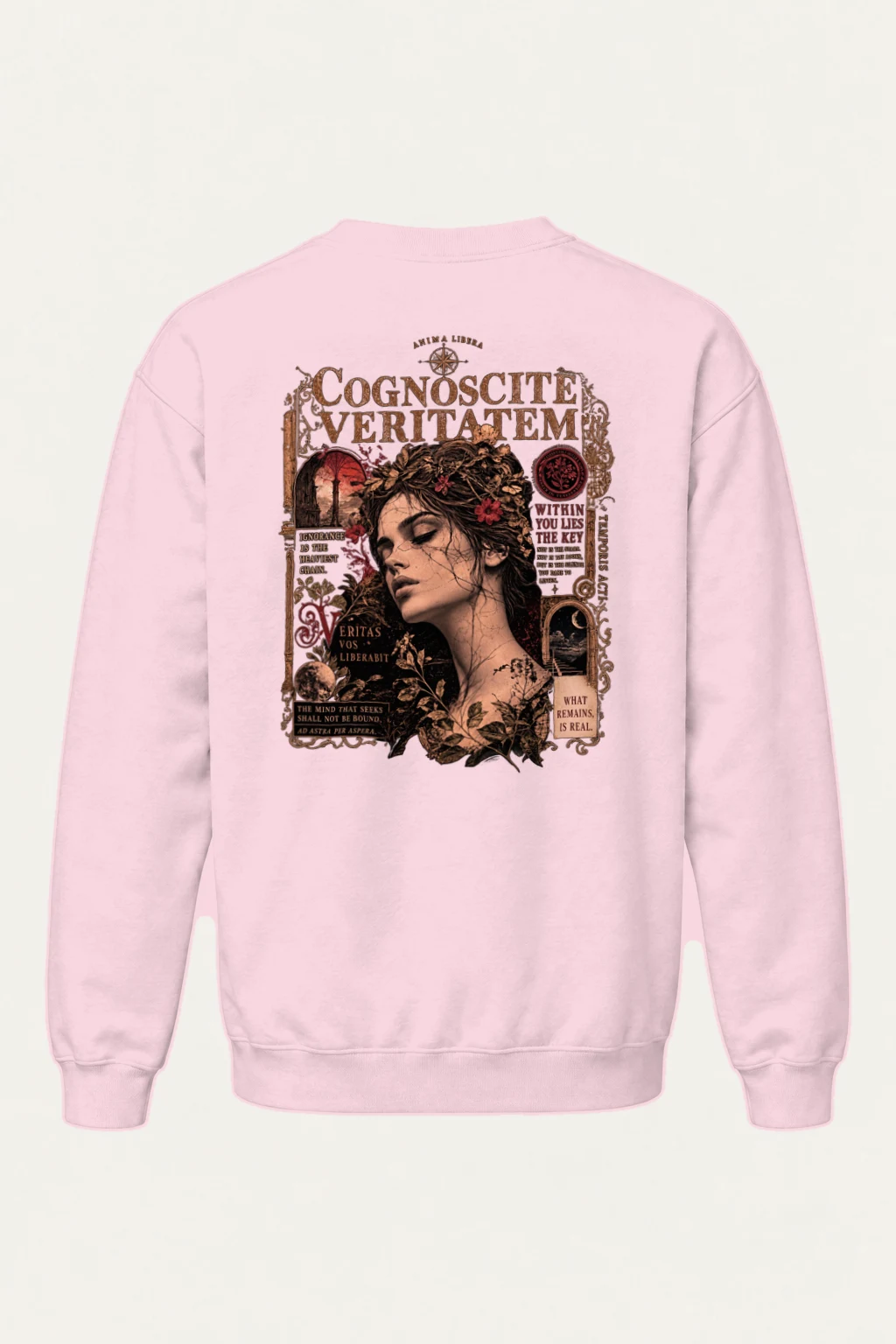 "Veritas Vos Liberabit" Heavy Blend Unisex Crewneck Sweatshirt | Gildan 18000