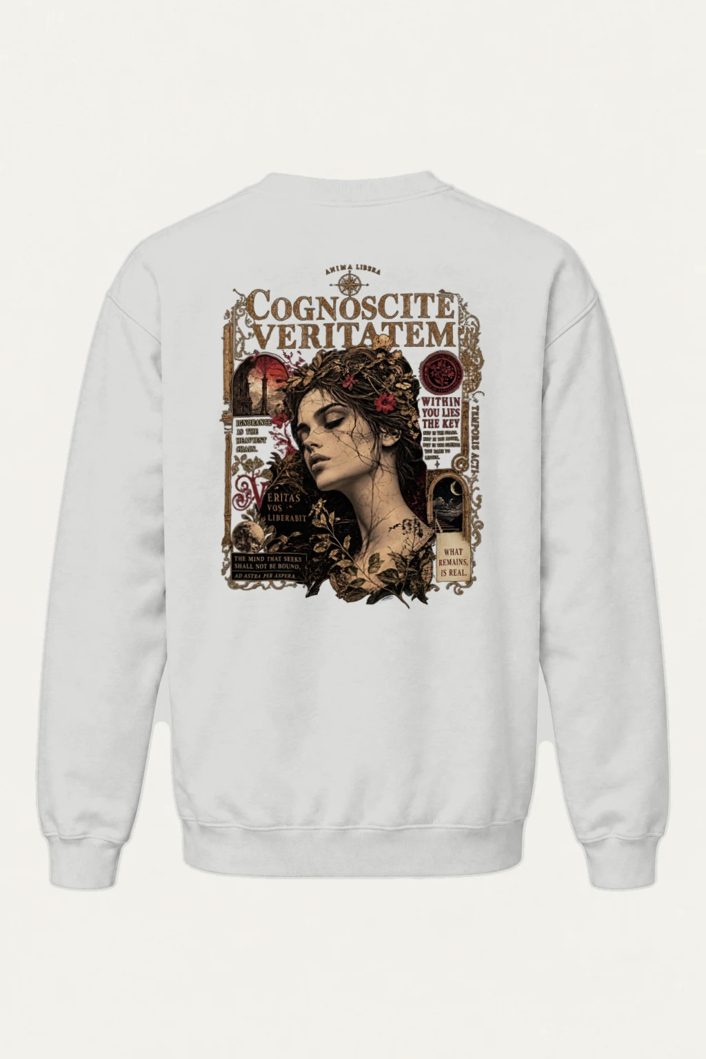 "Veritas Vos Liberabit" Heavy Blend Unisex Crewneck Sweatshirt | Gildan 18000