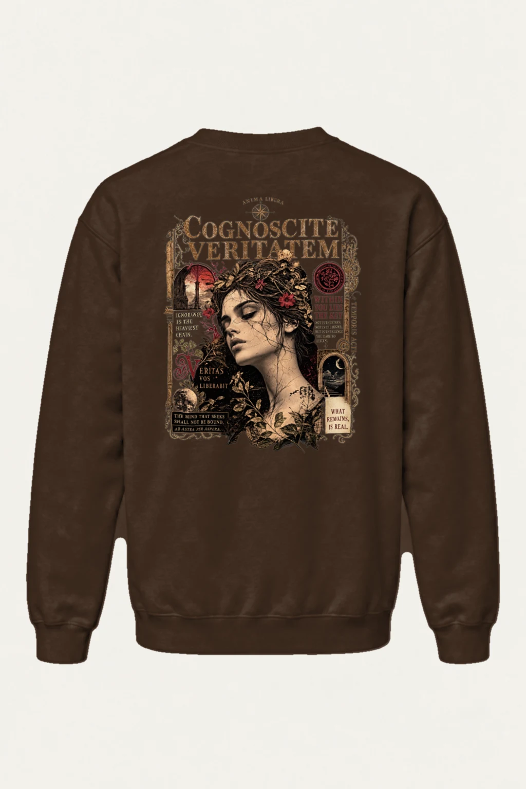 "Veritas Vos Liberabit" Heavy Blend Unisex Crewneck Sweatshirt | Gildan 18000