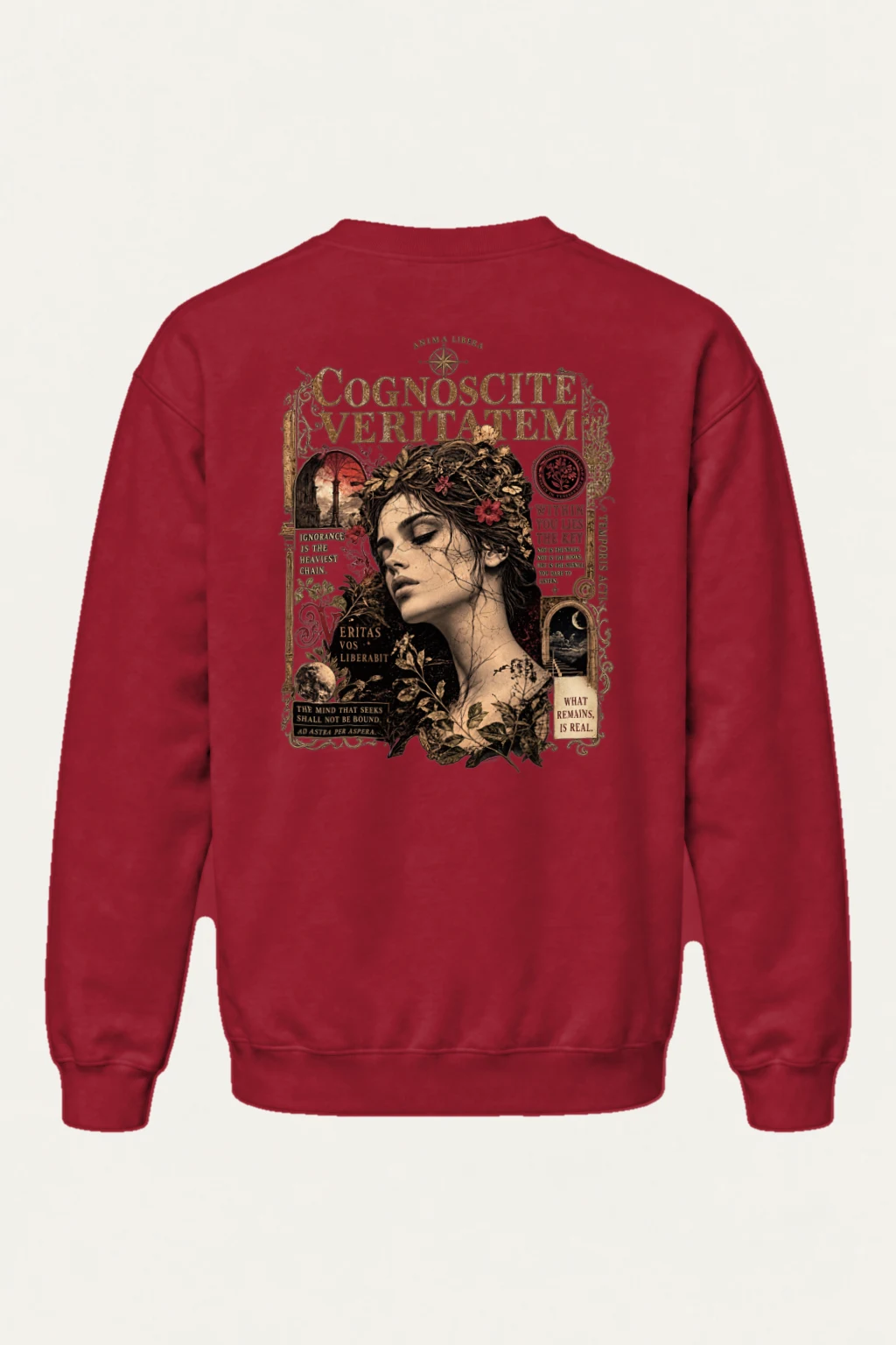 "Veritas Vos Liberabit" Heavy Blend Unisex Crewneck Sweatshirt | Gildan 18000