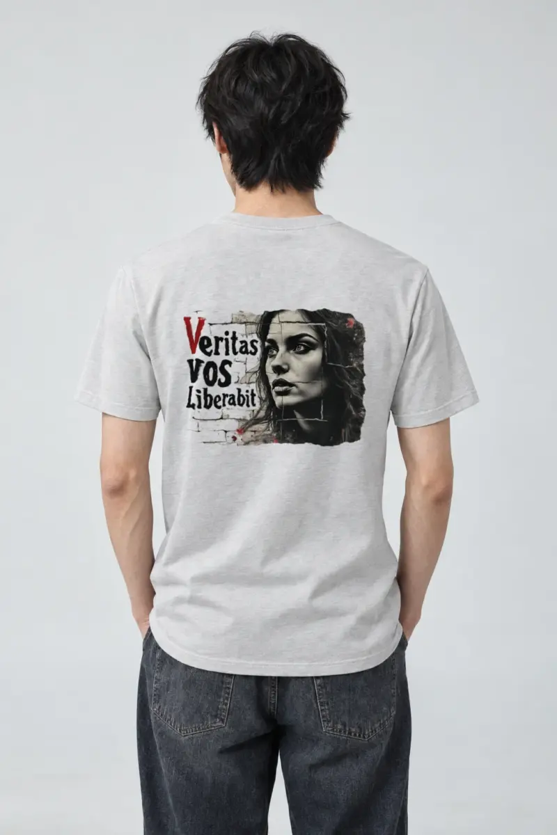 "Veritas Vos Liberabit" Heavyweight Unisex Crewneck T-shirt