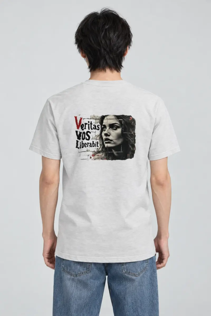 "Veritas Vos Liberabit" Heavyweight Unisex Crewneck T-shirt