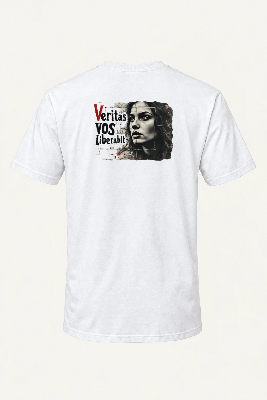 "Veritas Vos Liberabit" Heavyweight Unisex Crewneck T-shirt | Gildan 5000