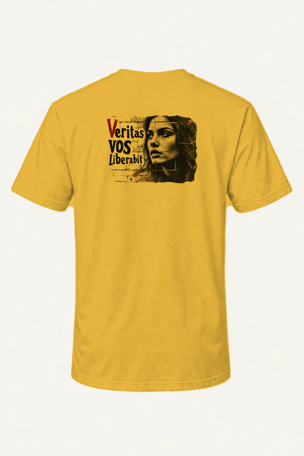 "Veritas Vos Liberabit" Heavyweight Unisex Crewneck T-shirt | Gildan 5000