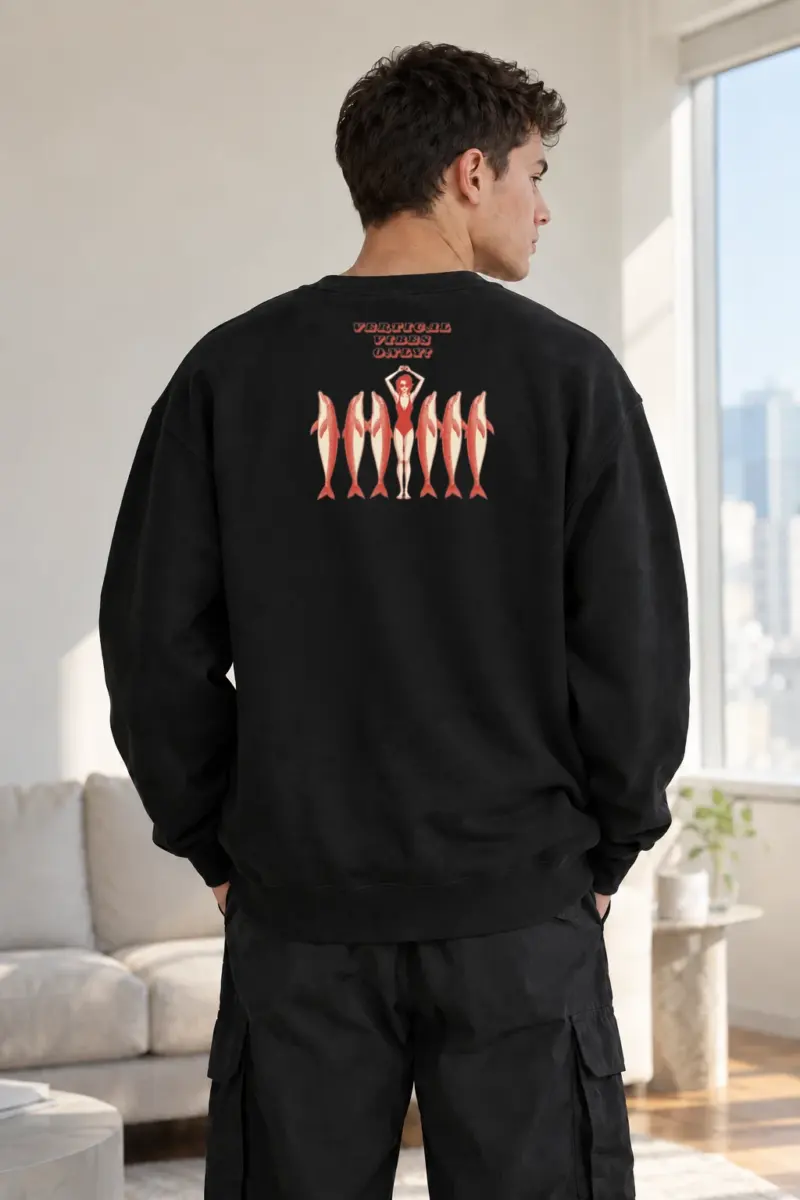 "Vertical Vibes Only" Heavy Blend Unisex Crewneck Sweatshirt | Gildan 18000