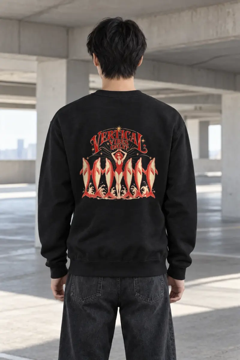"Vertical Vibes Only" Heavy Blend Unisex Crewneck Sweatshirt