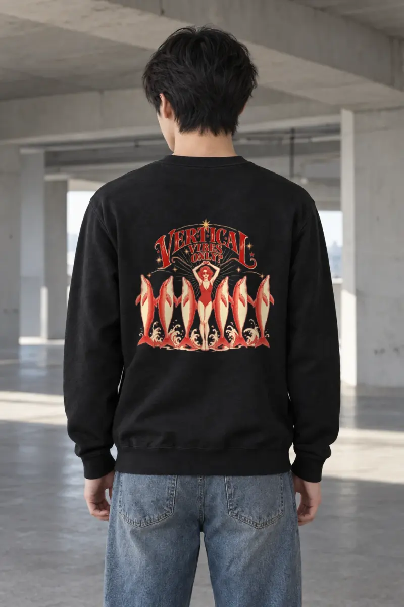 "Vertical Vibes Only" Heavy Blend Unisex Crewneck Sweatshirt