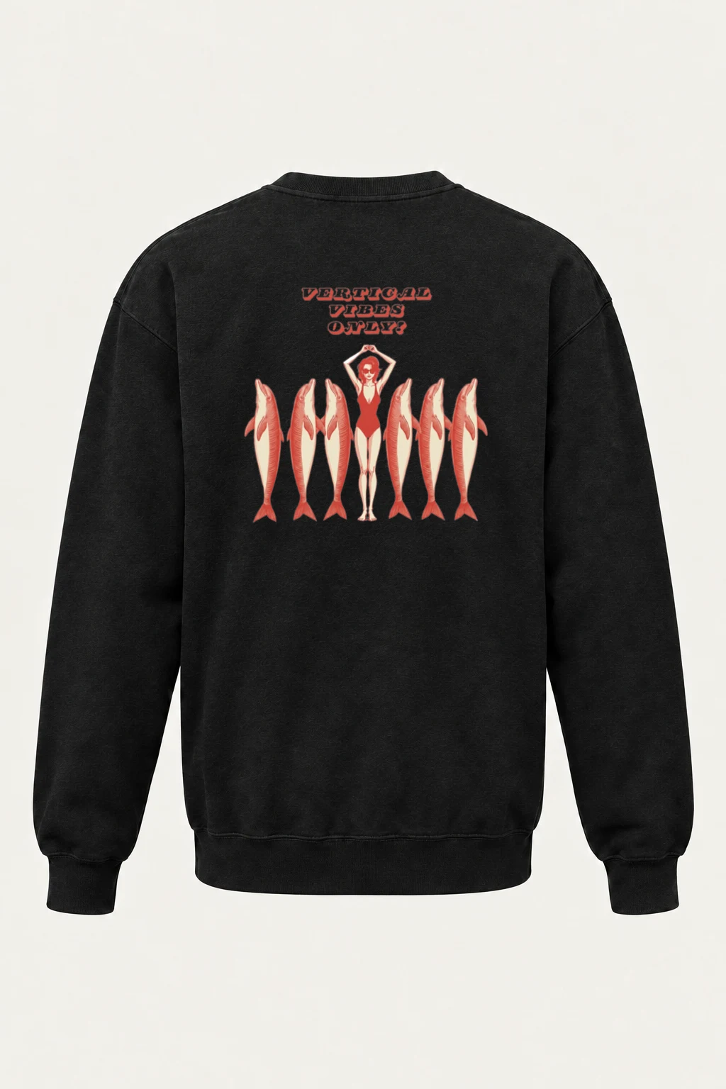 "Vertical Vibes Only" Heavy Blend Unisex Crewneck Sweatshirt | Gildan 18000