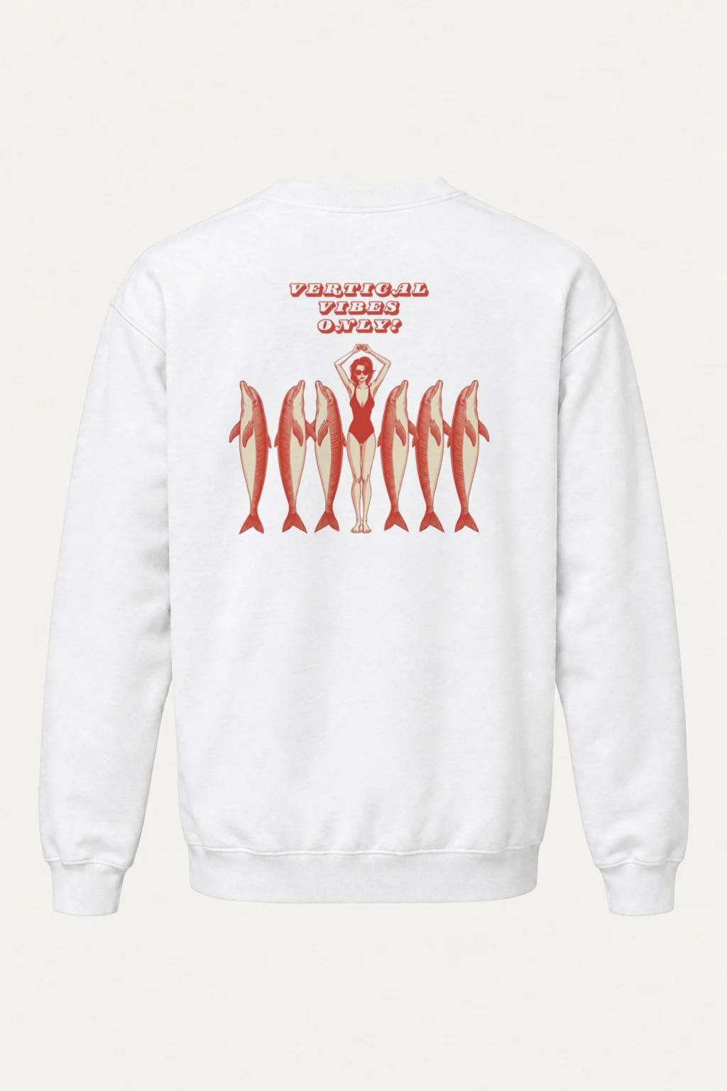 "Vertical Vibes Only" Heavy Blend Unisex Crewneck Sweatshirt | Gildan 18000