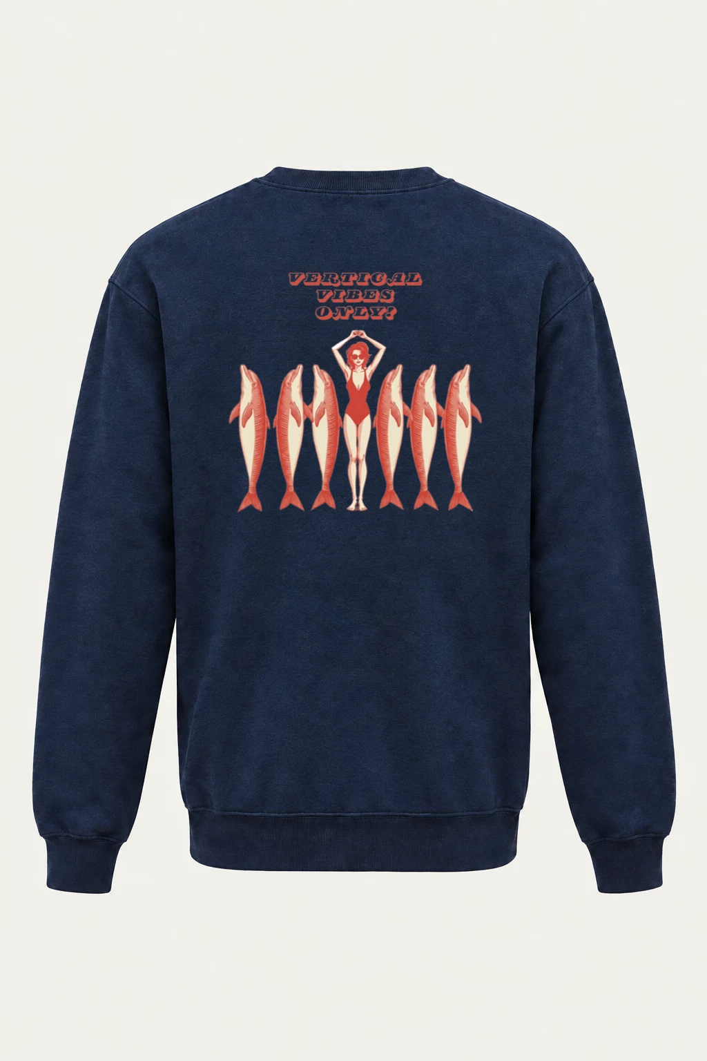 "Vertical Vibes Only" Heavy Blend Unisex Crewneck Sweatshirt | Gildan 18000