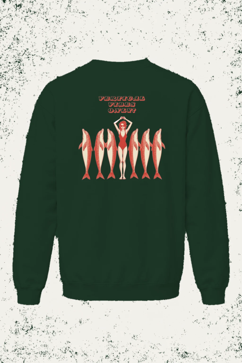 "Vertical Vibes Only" Heavy Blend Unisex Crewneck Sweatshirt | Gildan 18000