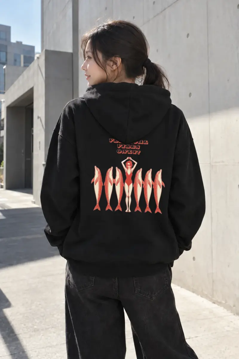 "Vertical Vibes Only" Heavy Blend Unisex Pullover Hoodie | Gildan 18500