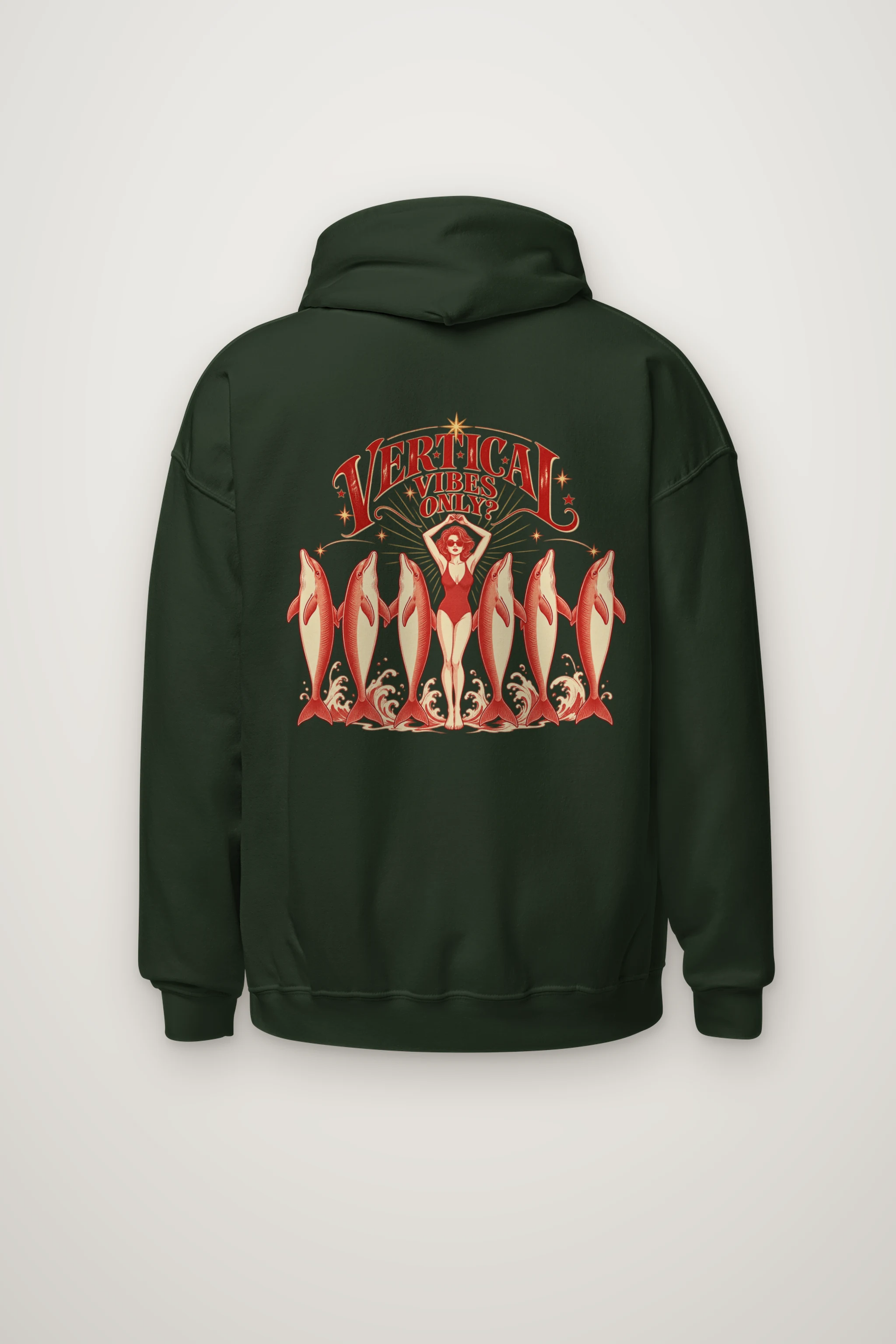 "Vertical Vibes Only" Heavy Blend Unisex Pullover Hoodie