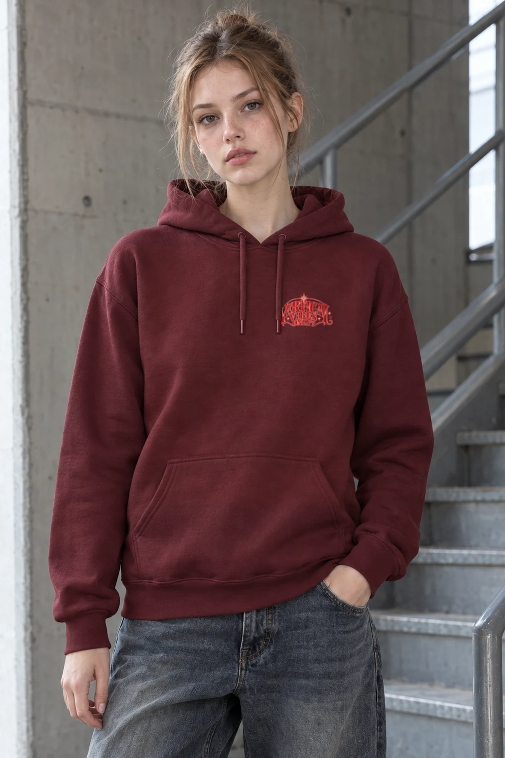 "Vertical Vibes Only" Heavy Blend Unisex Pullover Hoodie