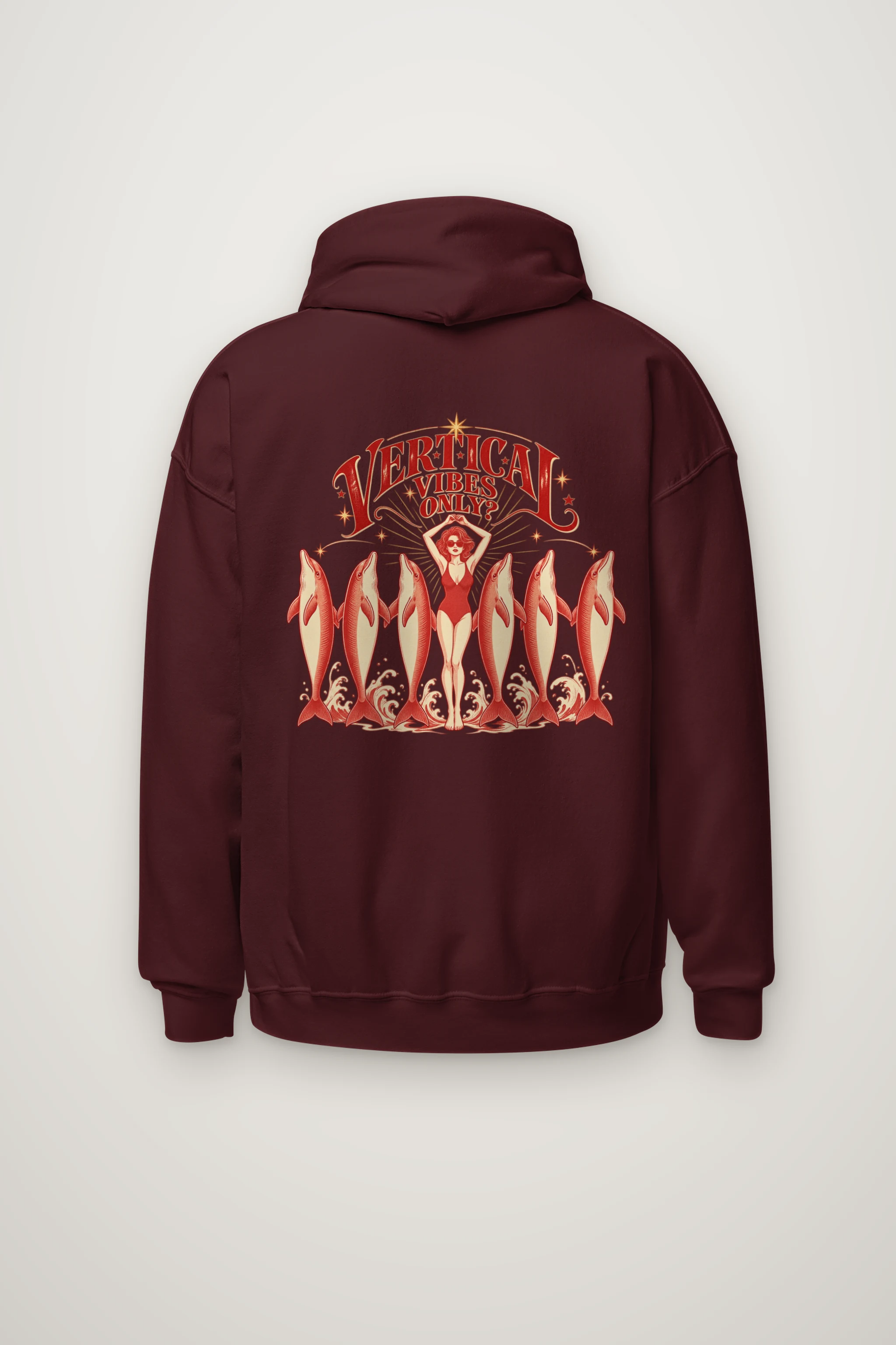 "Vertical Vibes Only" Heavy Blend Unisex Pullover Hoodie