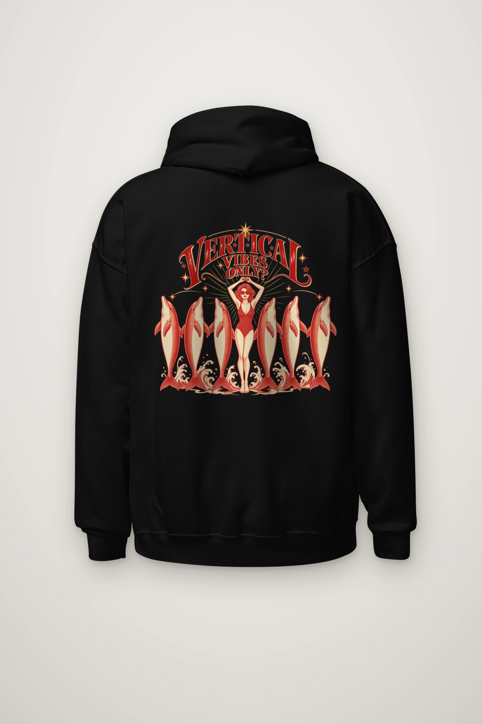 "Vertical Vibes Only" Heavy Blend Unisex Pullover Hoodie
