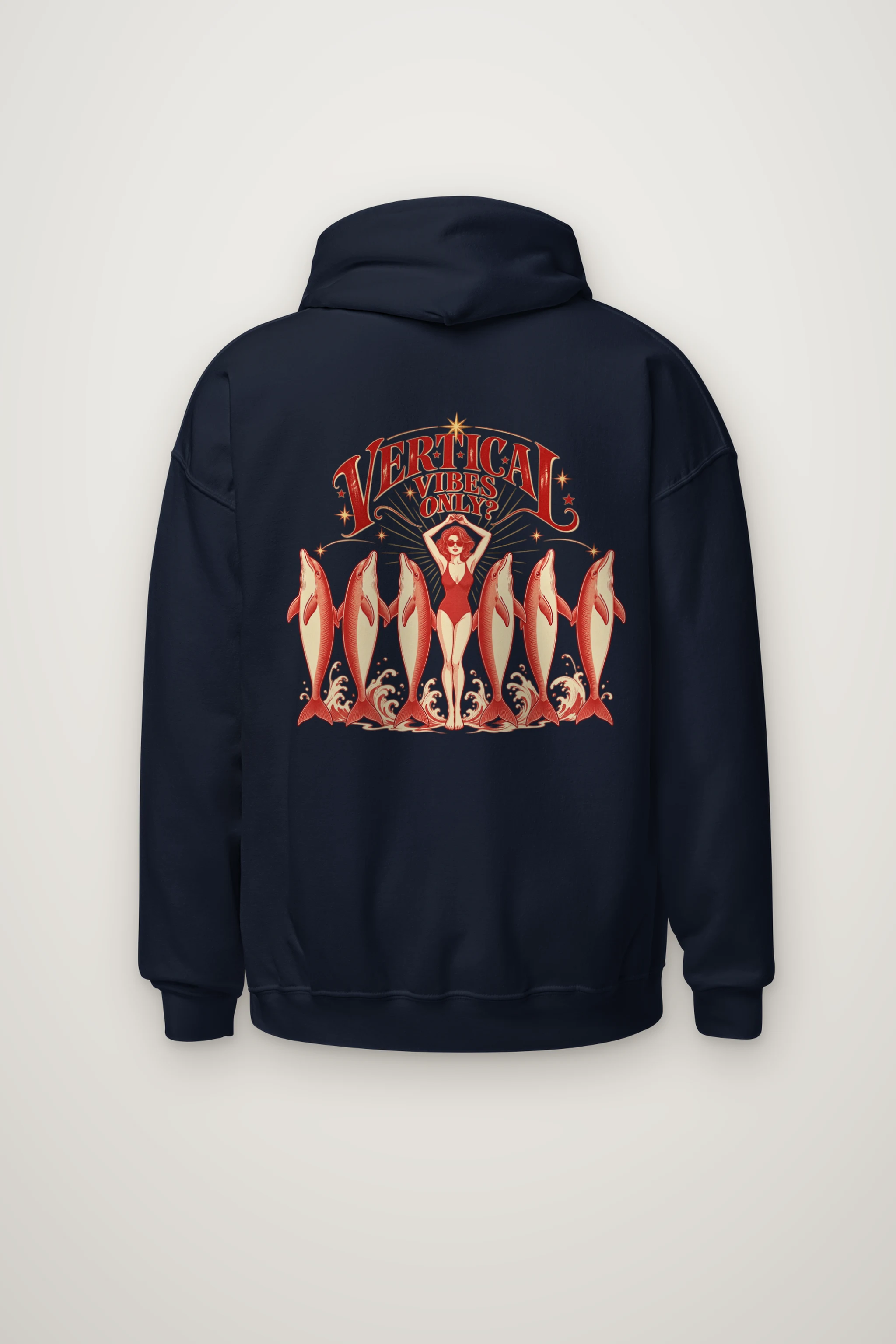 "Vertical Vibes Only" Heavy Blend Unisex Pullover Hoodie
