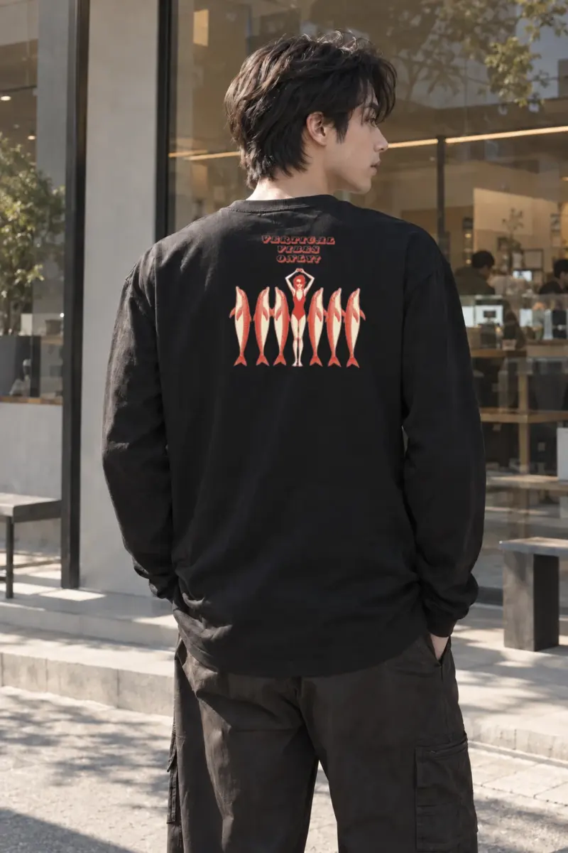 "Vertical Vibes Only?" Unisex Longsleeve T-shirt | Gildan 2400