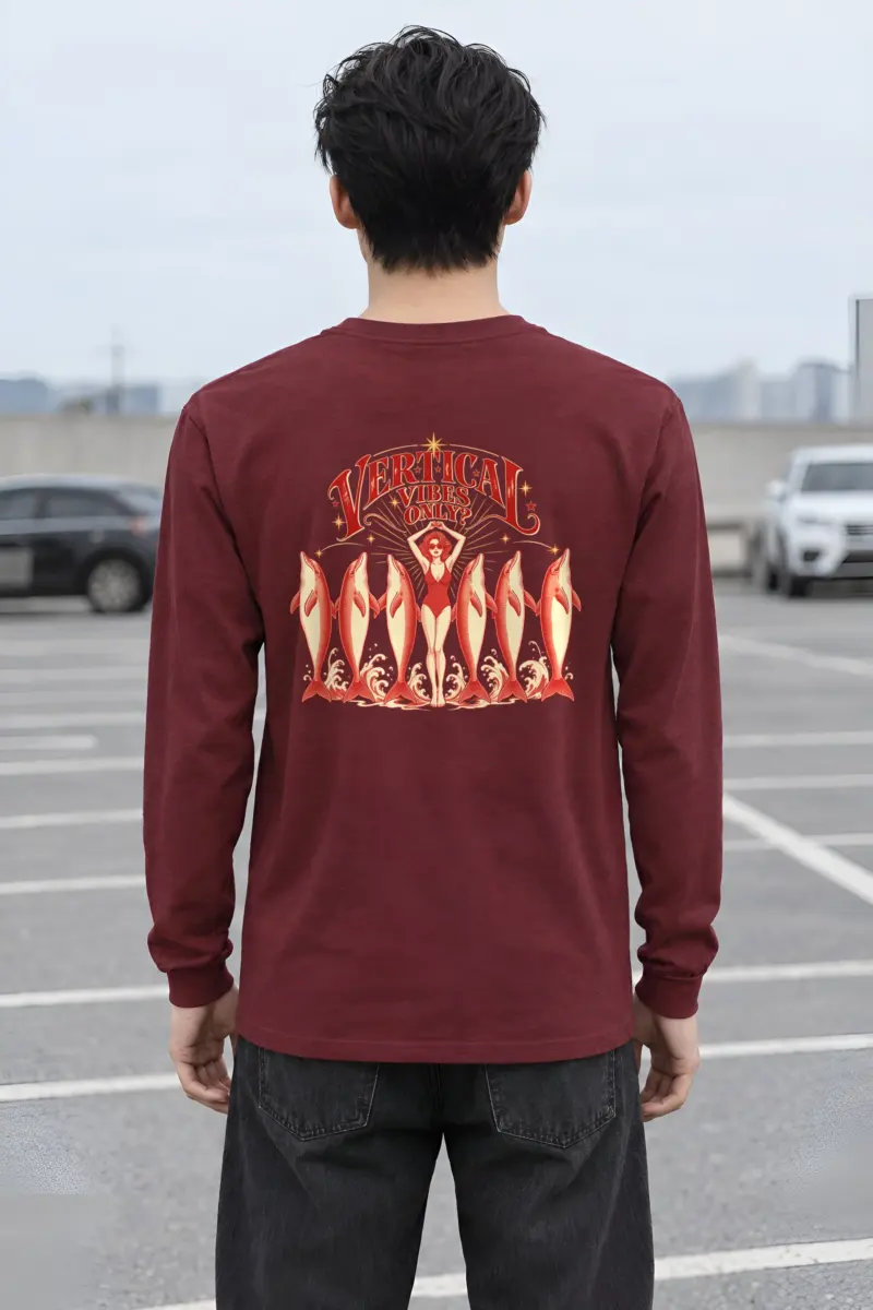 "Vertical Vibes Only" Unisex Longsleeve T-shirt