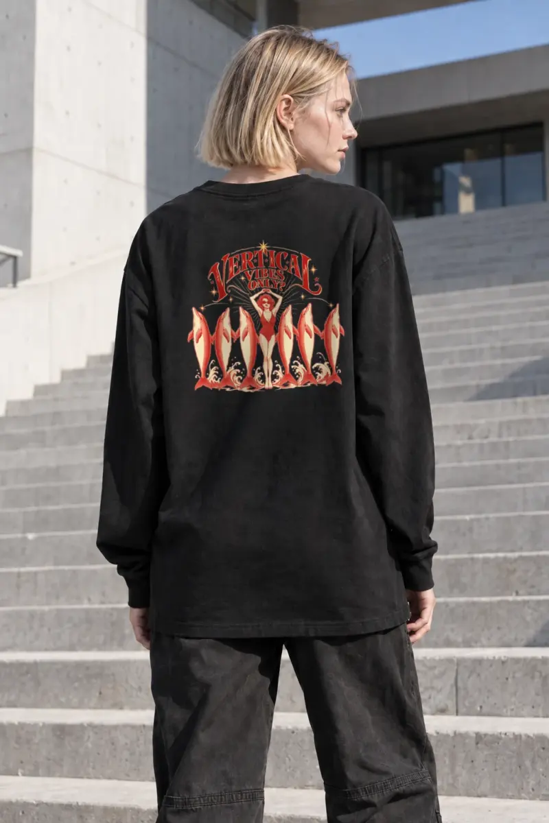 "Vertical Vibes Only" Unisex Longsleeve T-shirt | Gildan 2400