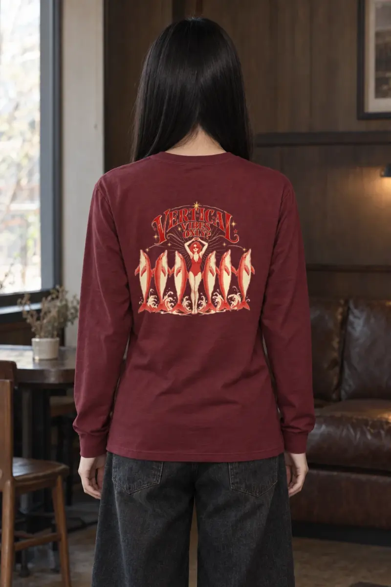 "Vertical Vibes Only" Unisex Longsleeve T-shirt