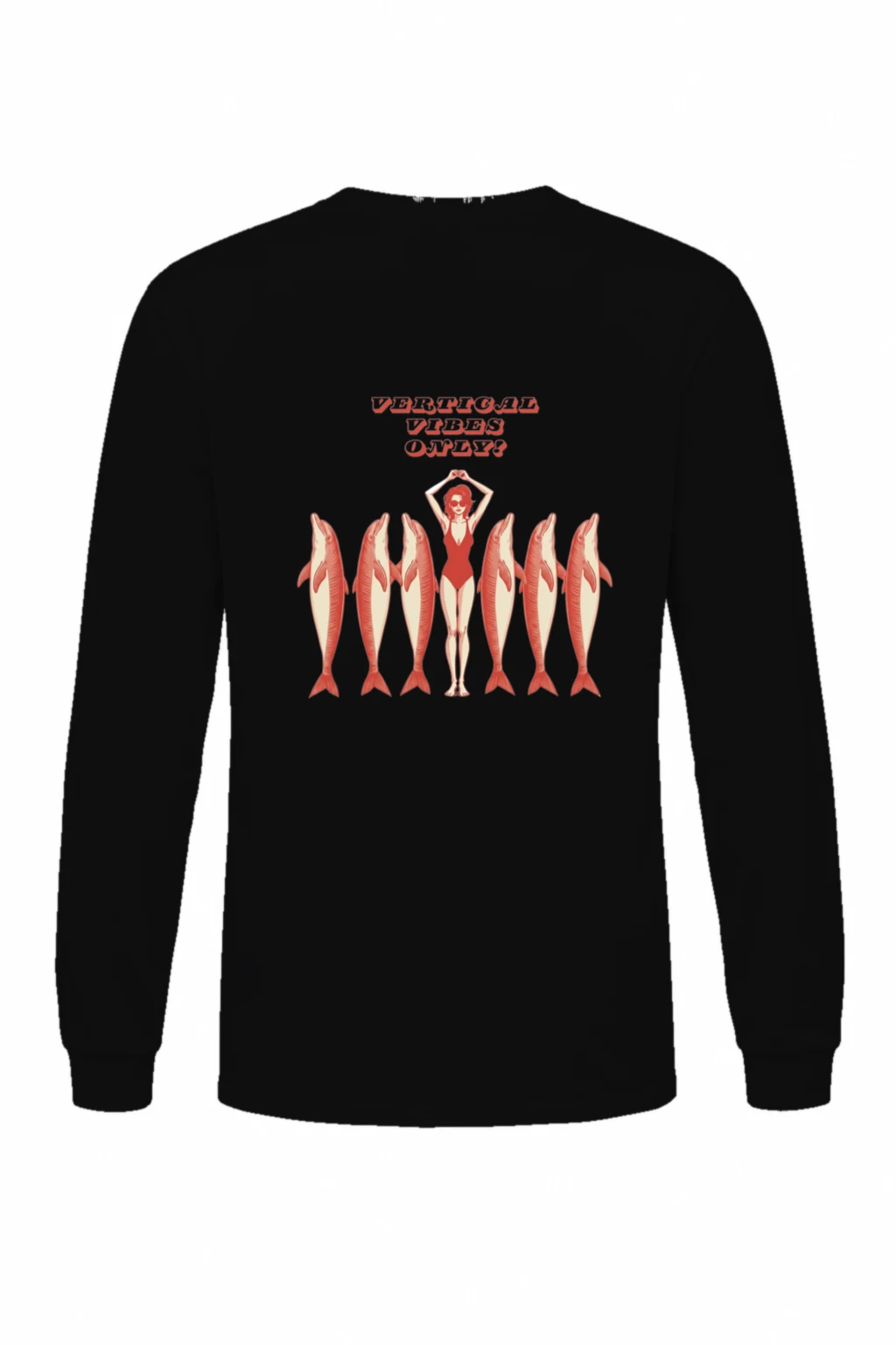 "Vertical Vibes Only?" Unisex Longsleeve T-shirt | Gildan 2400