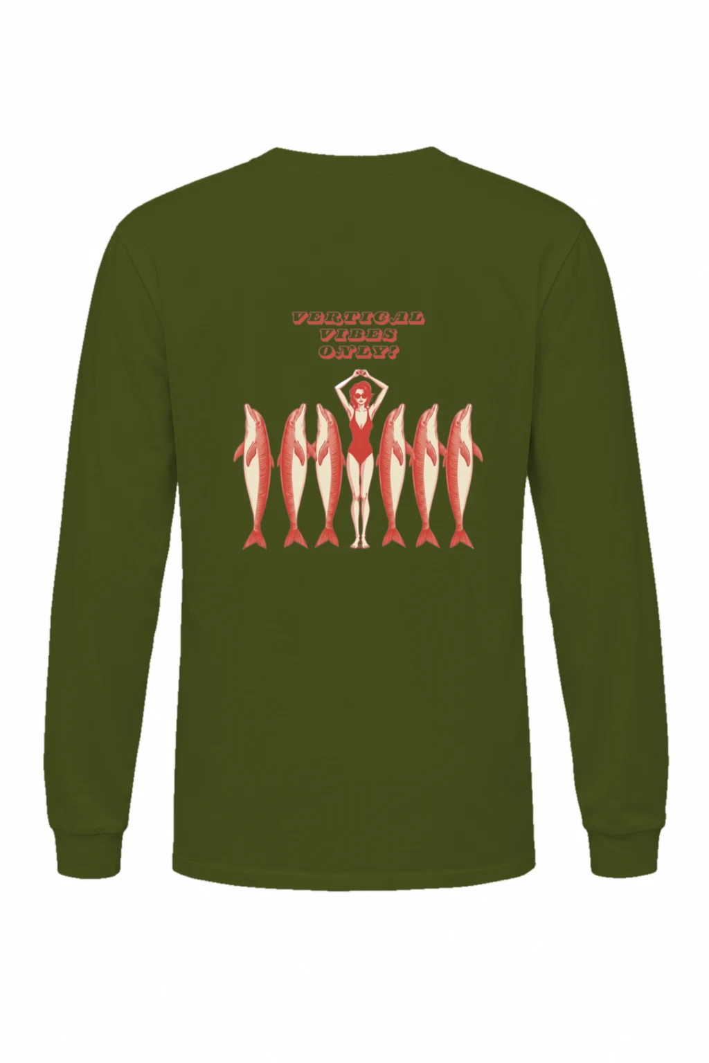 "Vertical Vibes Only?" Unisex Longsleeve T-shirt | Gildan 2400