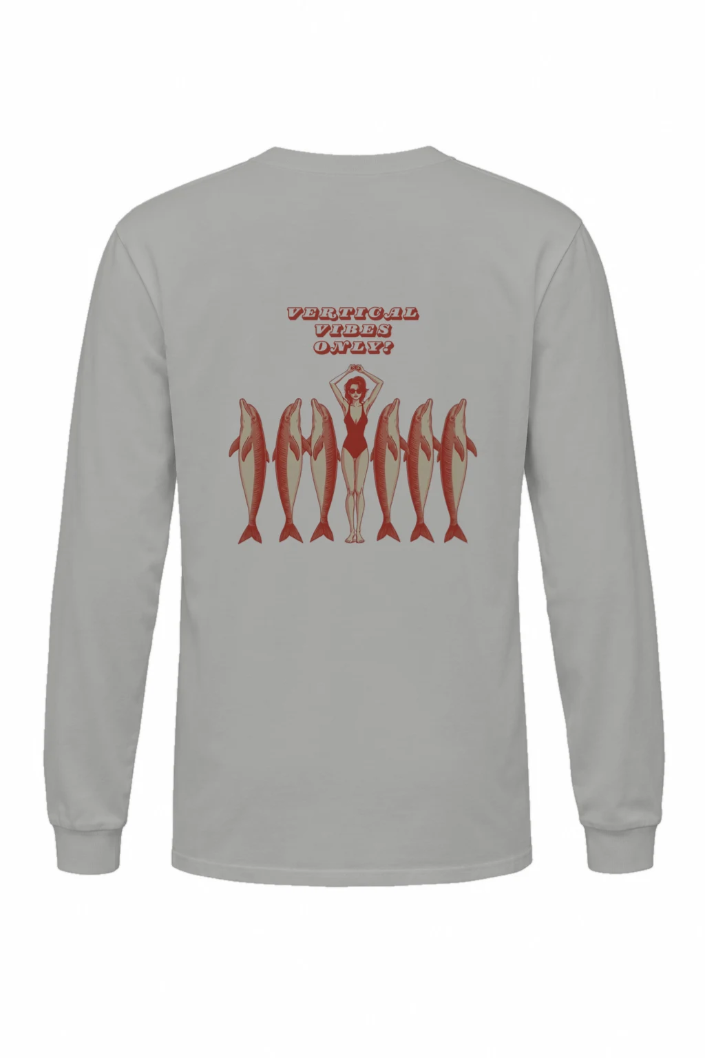 "Vertical Vibes Only?" Unisex Longsleeve T-shirt | Gildan 2400