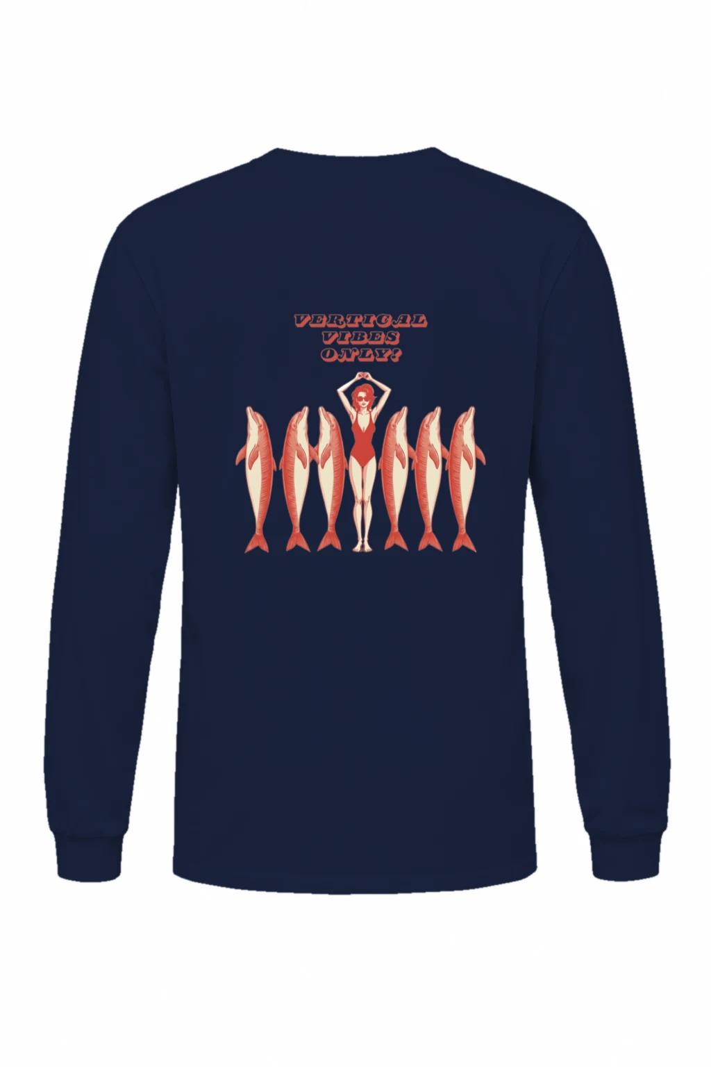 "Vertical Vibes Only?" Unisex Longsleeve T-shirt | Gildan 2400