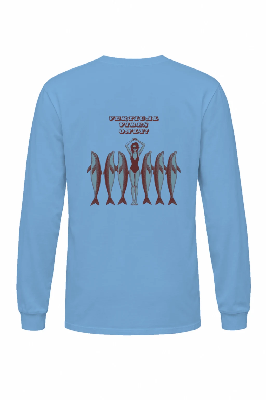 "Vertical Vibes Only?" Unisex Longsleeve T-shirt | Gildan 2400