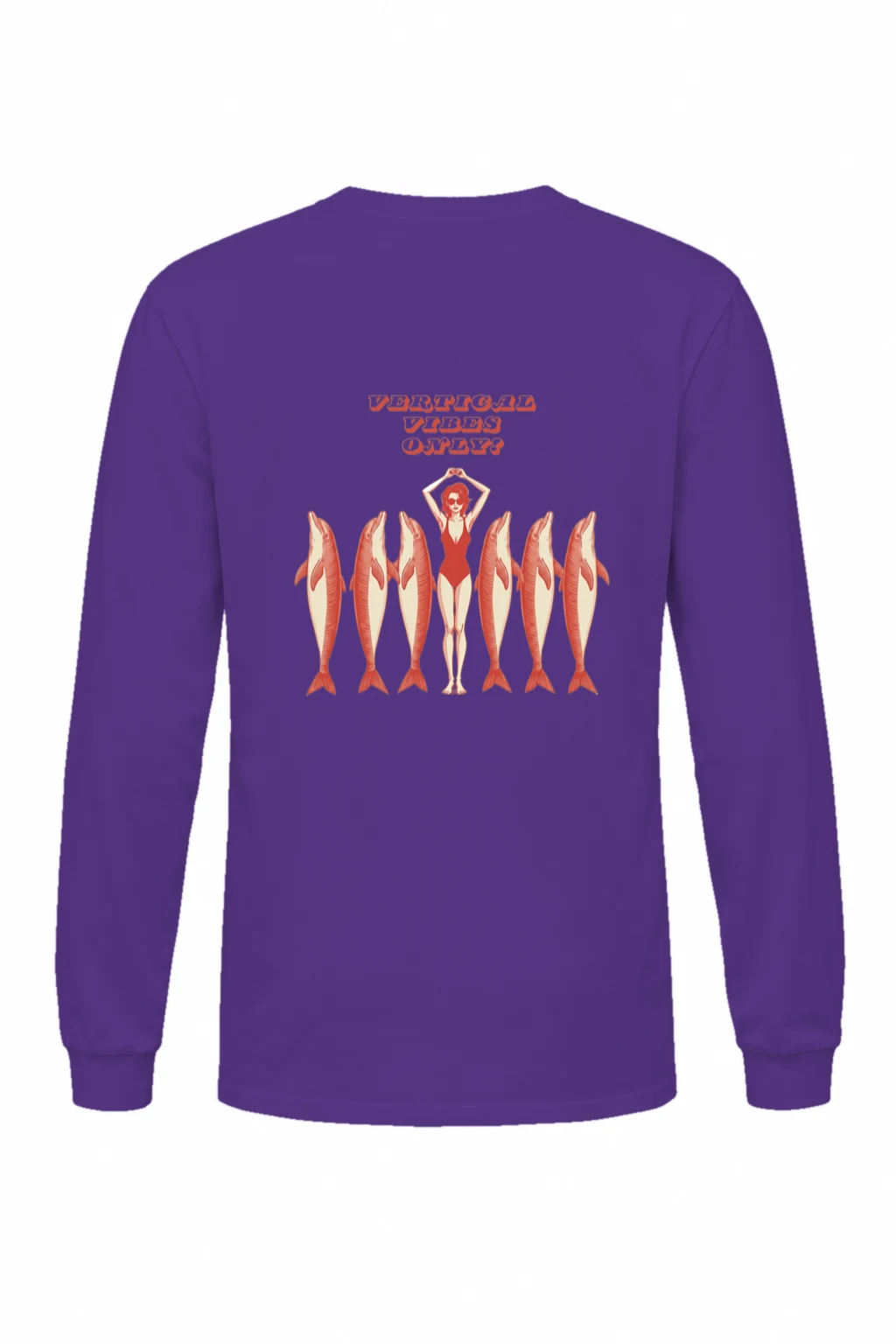 "Vertical Vibes Only?" Unisex Longsleeve T-shirt | Gildan 2400