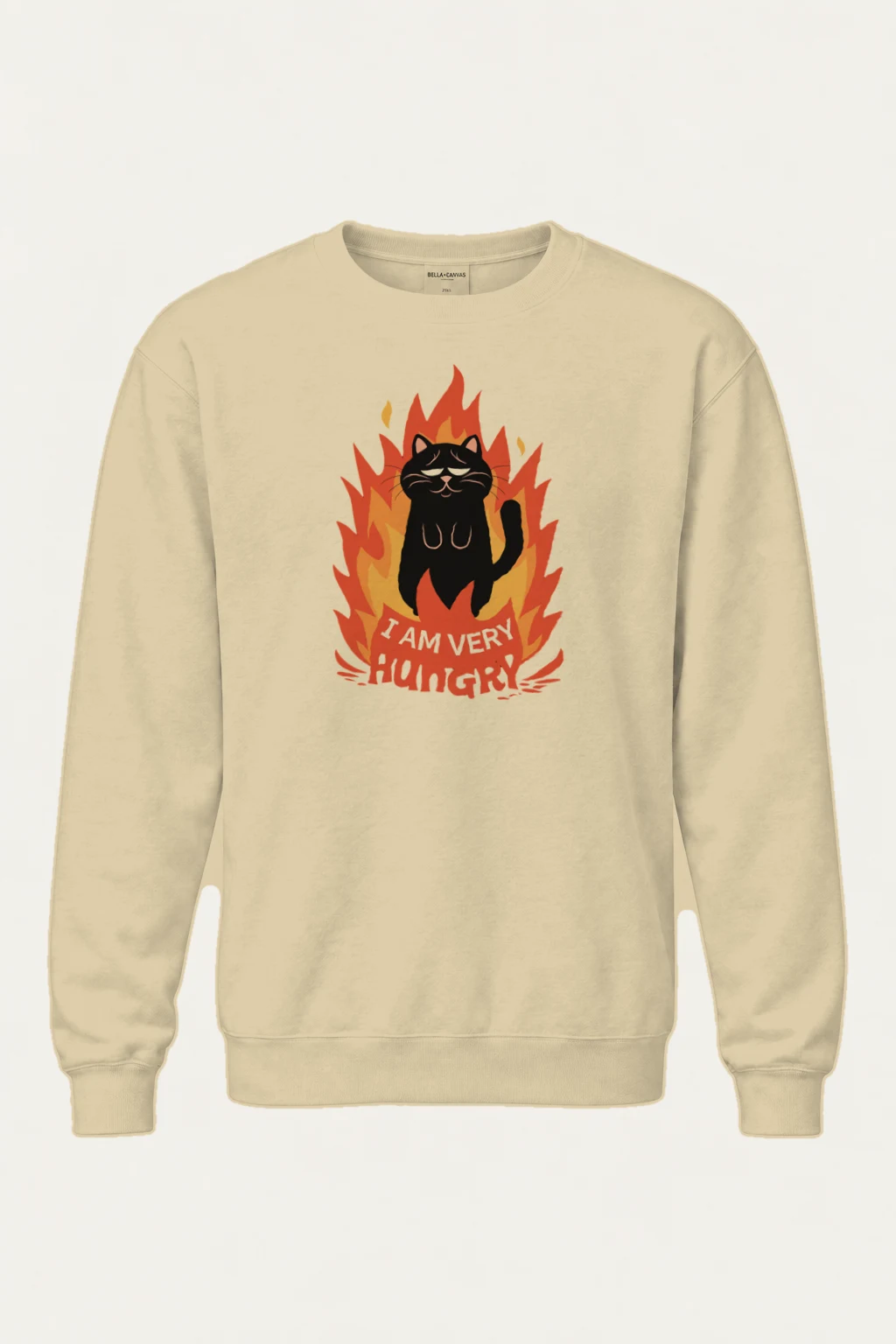 "Very Hungry Cat" Heavy Blend Unisex Crewneck Sweatshirt | Gildan 18000