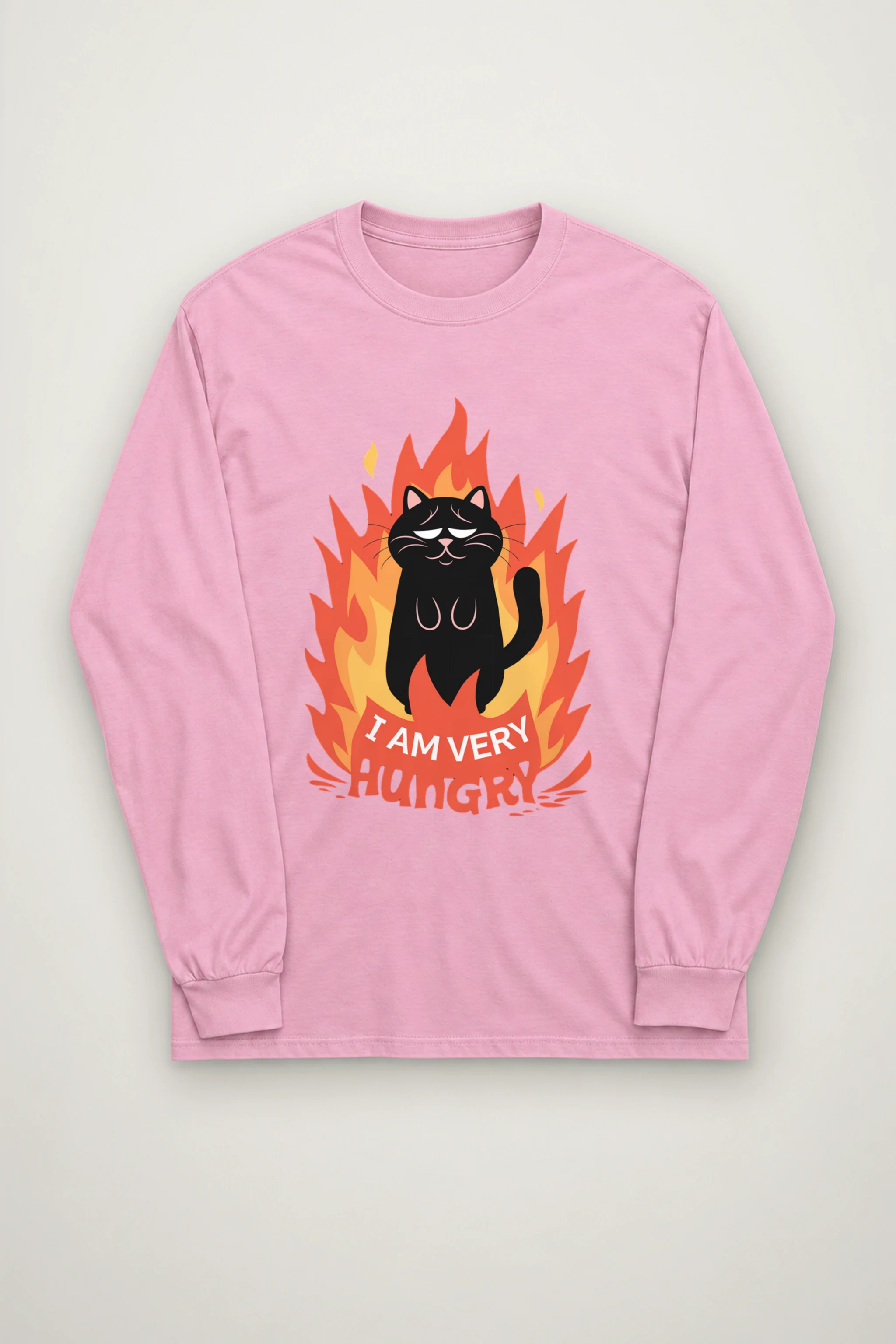"Very Hungry Cat" Unisex Longsleeve T-shirt
