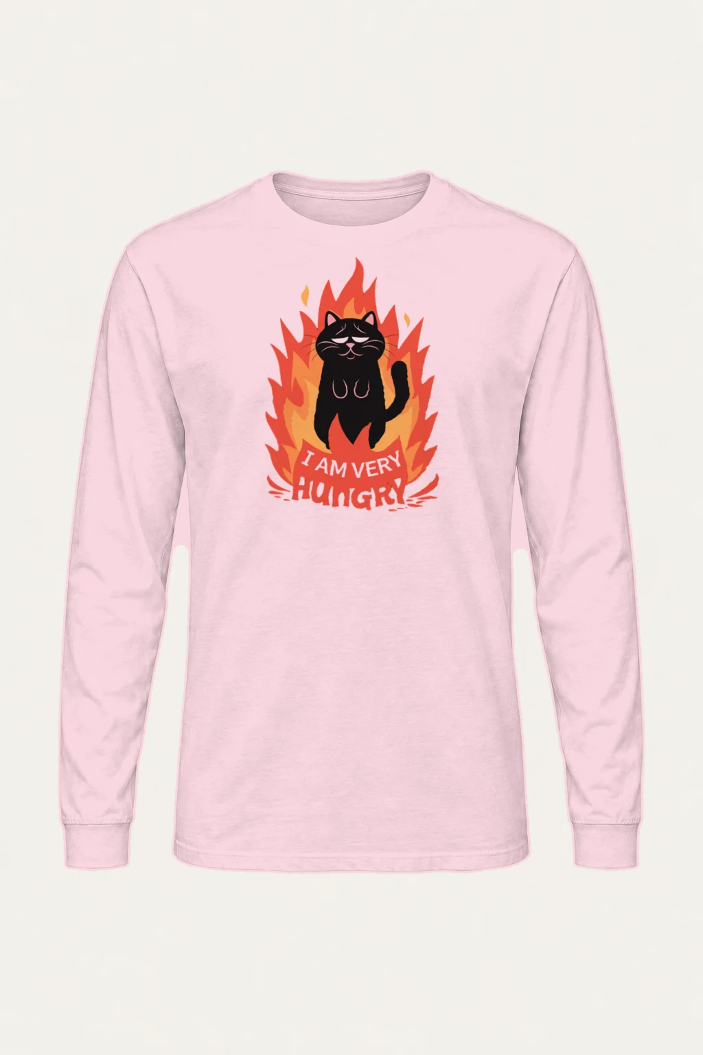 "Very Hungry Cat" Unisex Longsleeve T-shirt | Gildan 2400