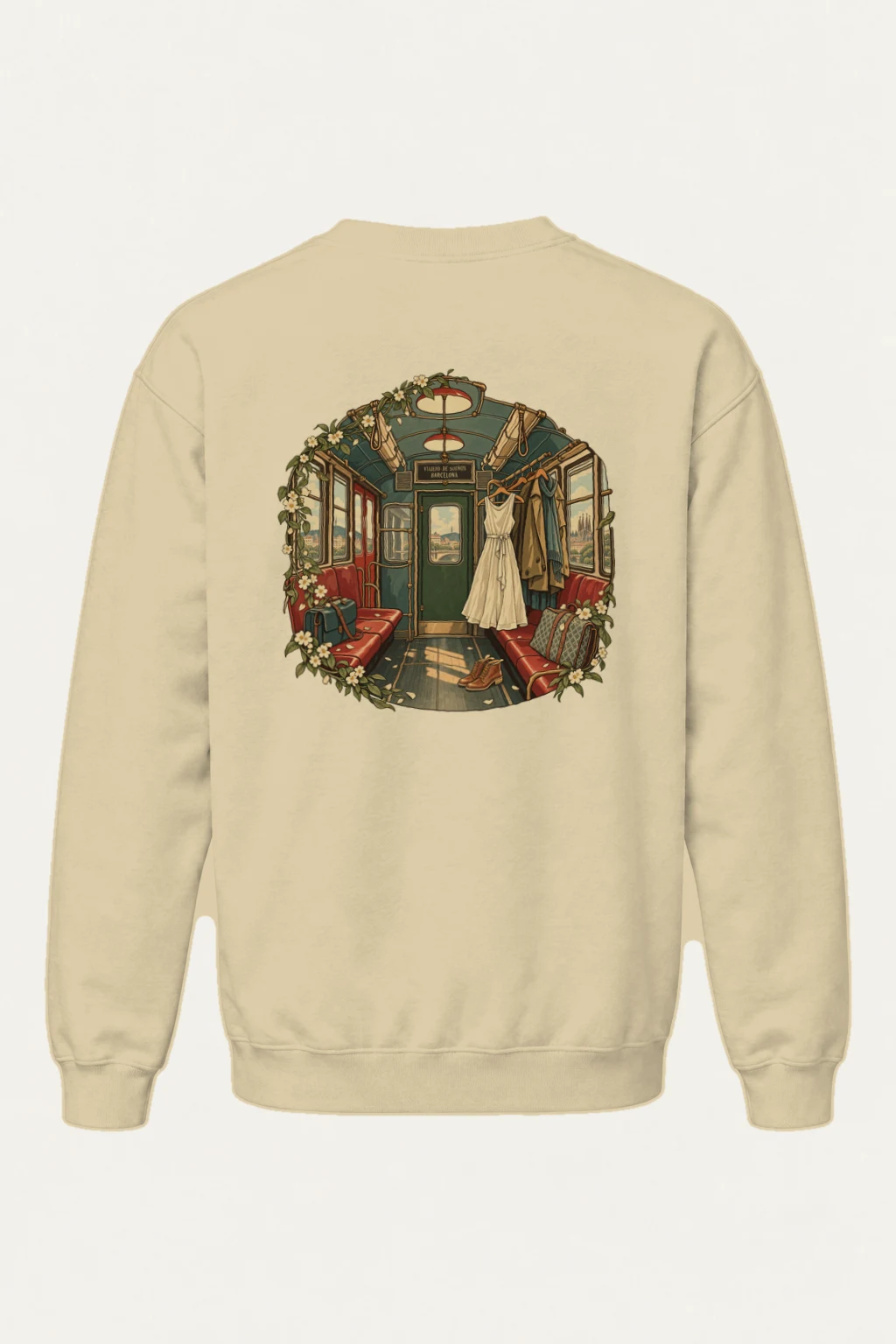 "Viajero De Sueños" Heavy Blend Unisex Crewneck Sweatshirt | Gildan 18000