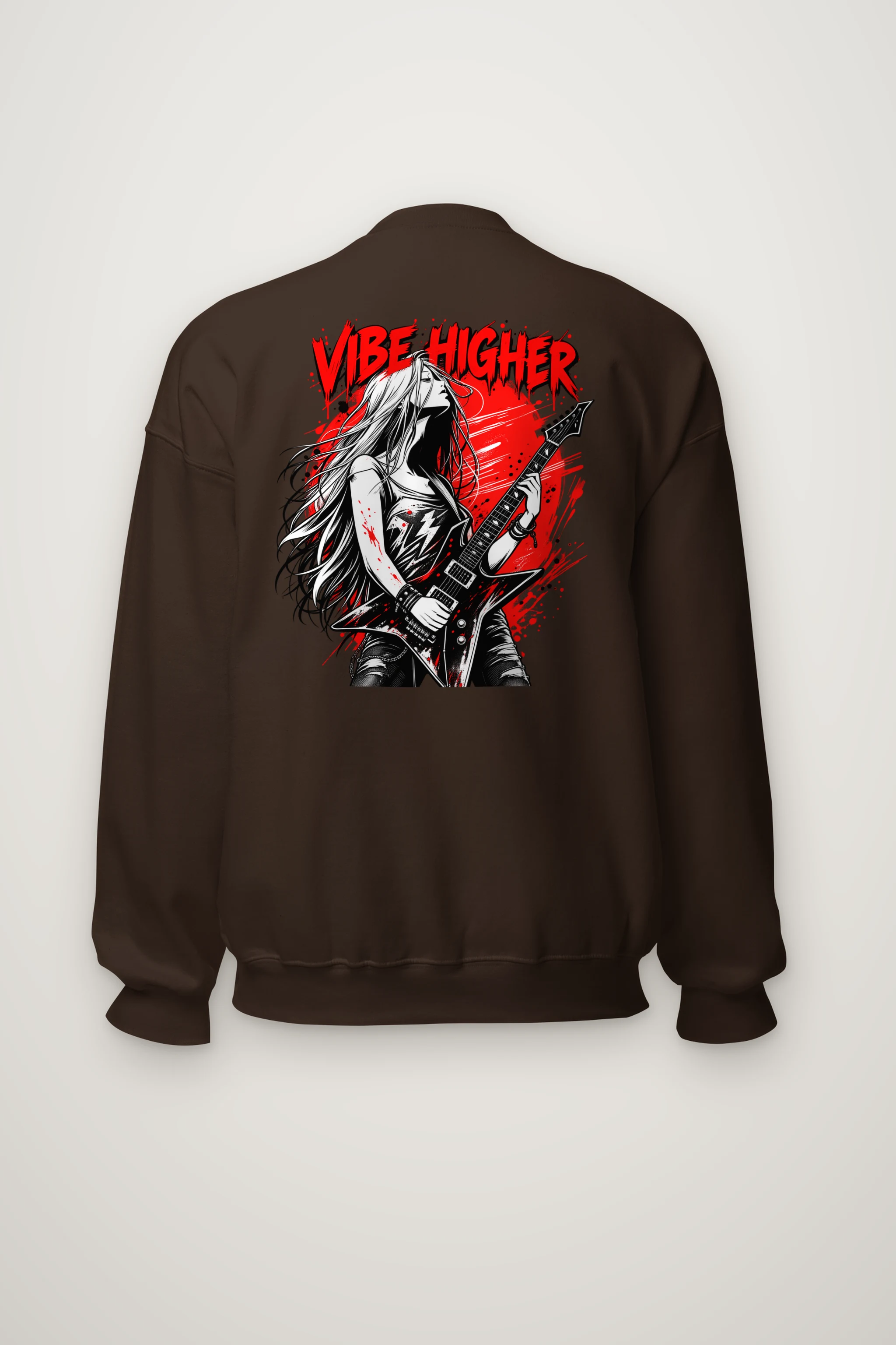 "Vibe Higher Guitarist" Heavy Blend Unisex Crewneck Sweatshirt