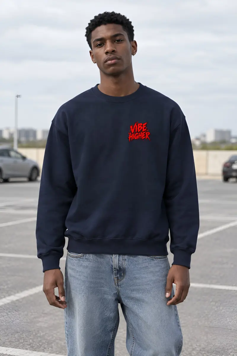 "Vibe Higher Guitarist" Heavy Blend Unisex Crewneck Sweatshirt