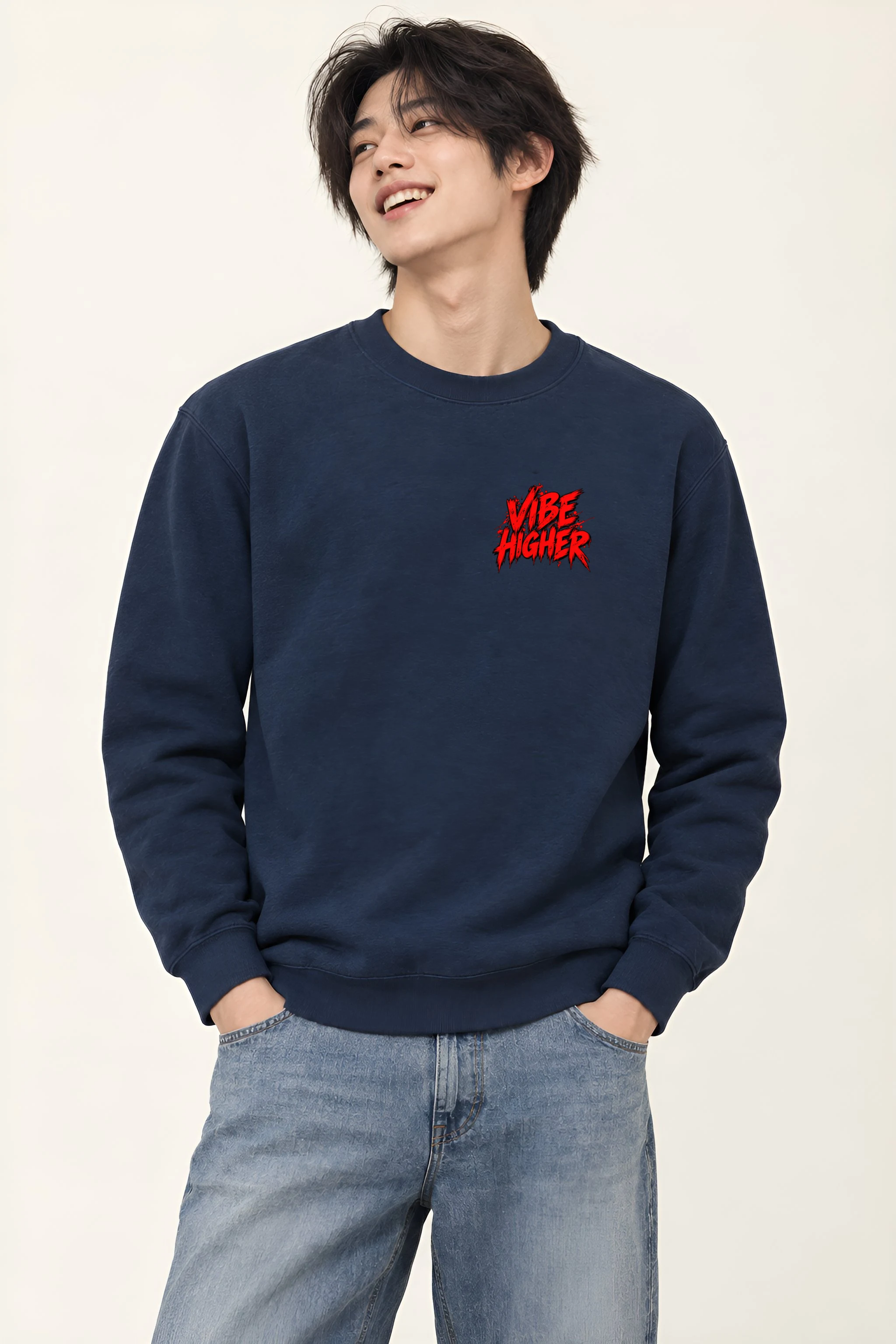 "Vibe Higher Guitarist" Heavy Blend Unisex Crewneck Sweatshirt